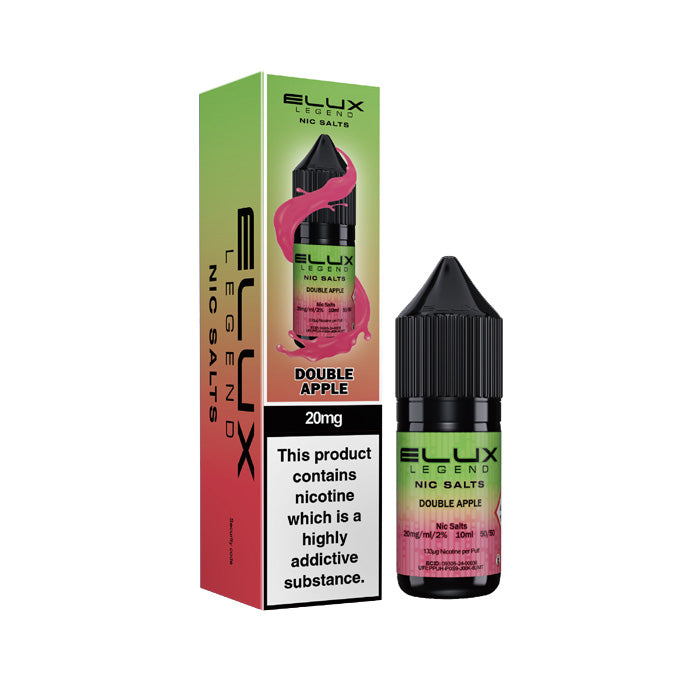 Double Apple 10ml Nic Salt E-Liquid by Elux Legend
