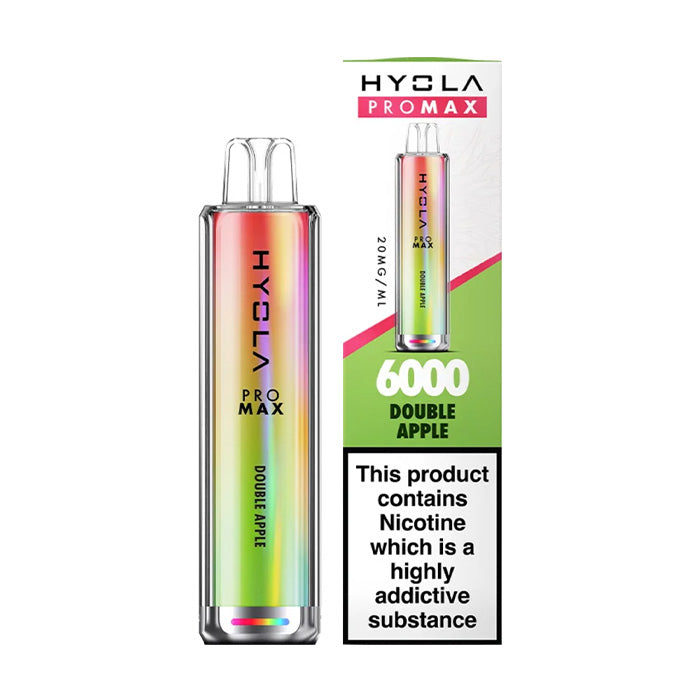 Double Apple Hyola Pro Max 6000 Disposable Vape and Box