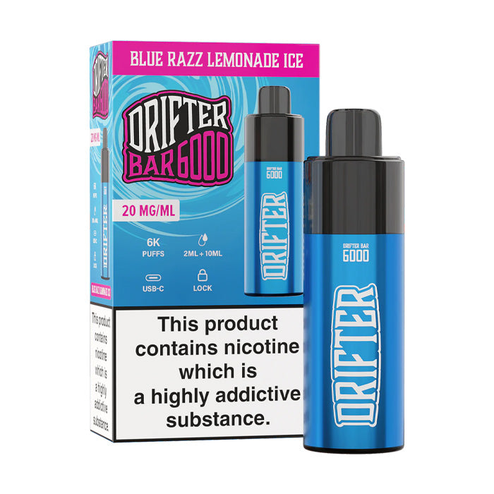 Drifter Bar 6000 Pod Kit Blue Razz Lemonade Ice