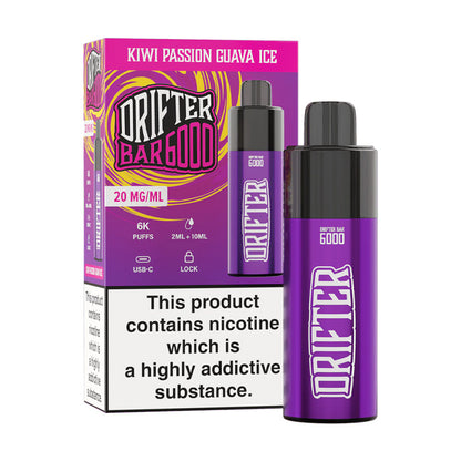 Drifter Bar 6000 Pod Kit Kiwi Passion Guava Ice