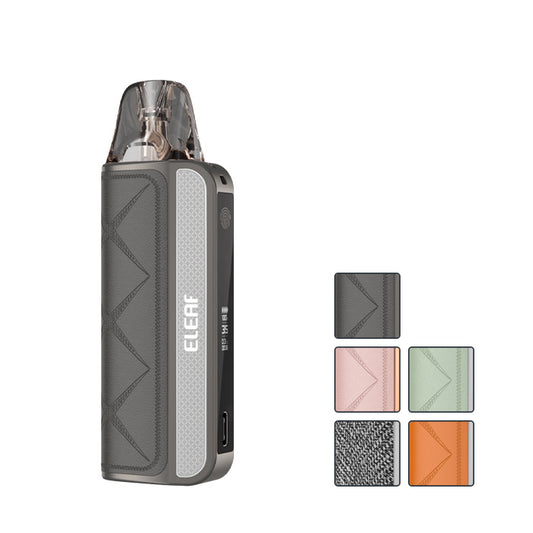 Eleaf iCita Pod Vape Kit with five squares showcasing all available colours