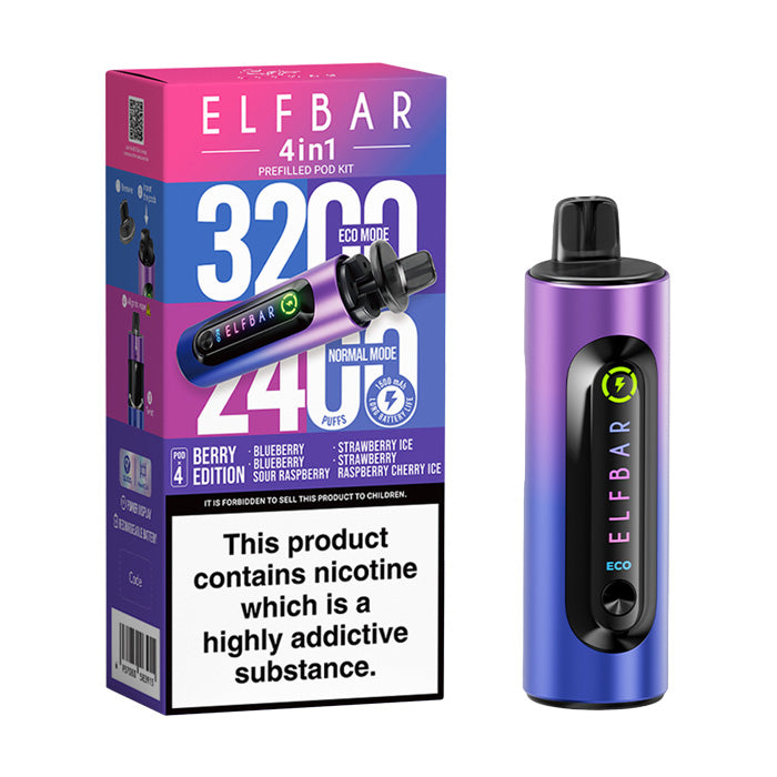 Elf Bar 4in1 Vape Kit Berry Edition