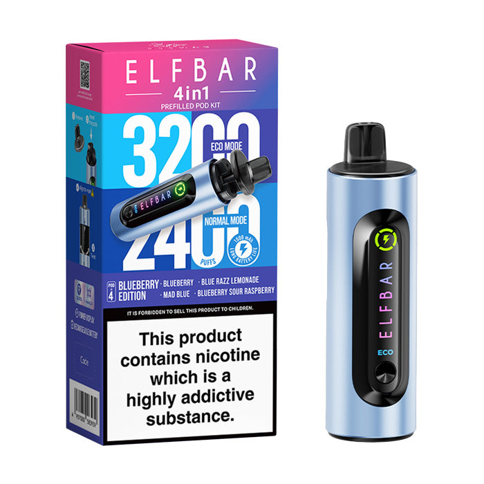 Elf Bar 4in1 Vape Kit Blueberry Edition