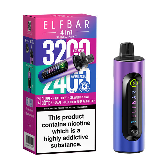 Elf Bar 4in1 Vape Kit Purple Edition