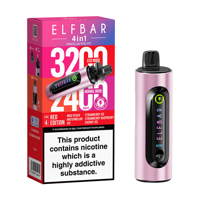 Elf Bar 4in1 Vape Kit Red Edition