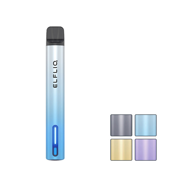 Elf Bar Elfa Turbo Pod Vape Kit with four squares showcasing all available colours