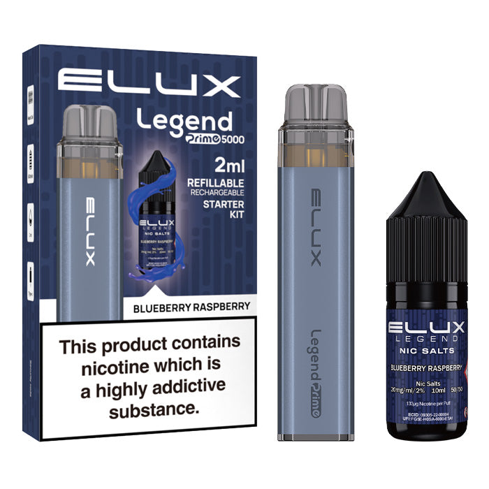 Elux Legend Prime 5000 Disposable Vape Blueberry Raspberry