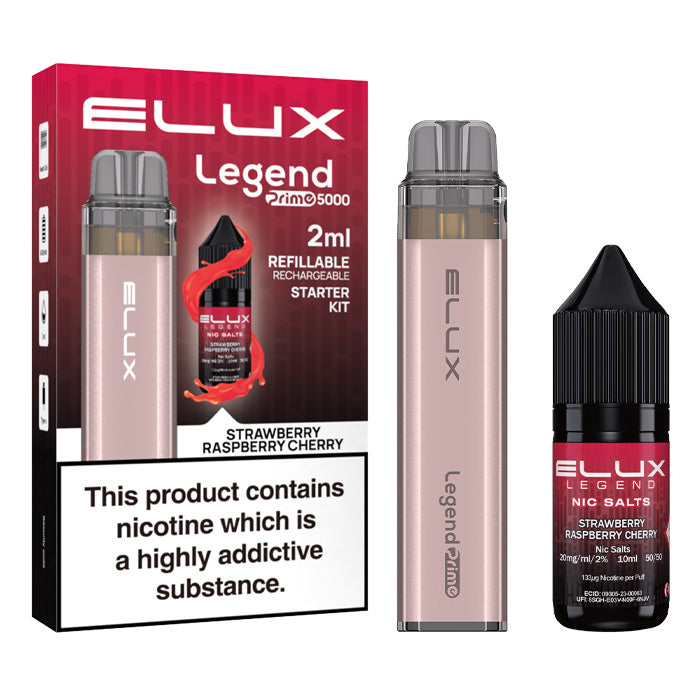 Elux Legend Prime 5000 Disposable Vape Strawberry Raspberry Cherry