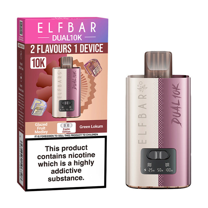 Exotic Edition Elf Bar Dual 10K Starter Vape Kit and Box