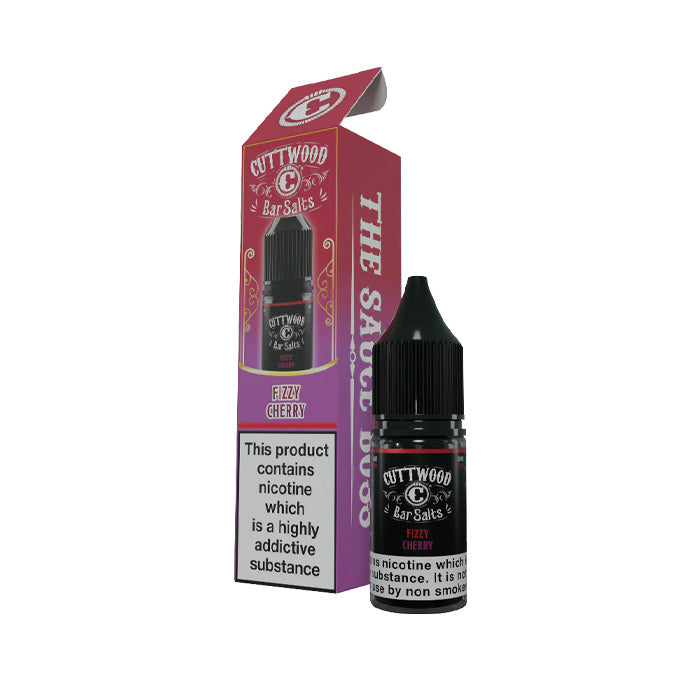 Fizzy Cherry 10ml Nic Salt E-Liquid by Cuttwood Bar Salts