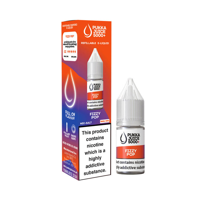 Fizzy Pop 10ml Nic Salt E-Liquid by Pukka Juice 5000