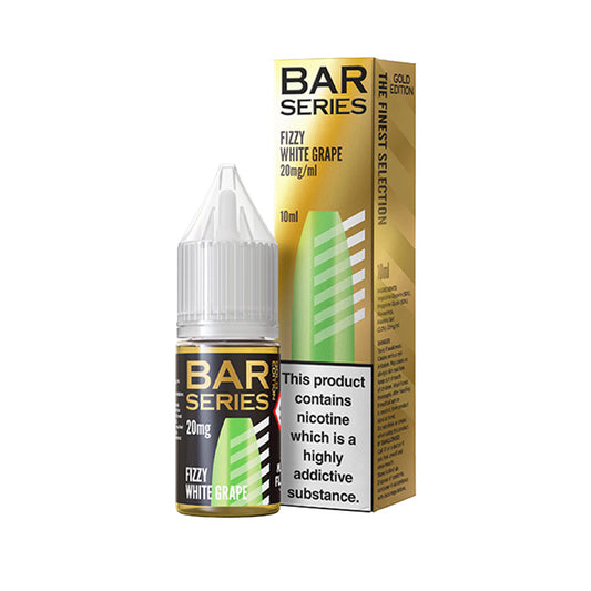 Fizzy White Grape Nic Salt E-Liquid by Bar Series Gold Edition