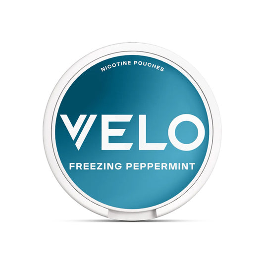 Tub of Freezing Peppermint Velo Slim Nicotine Pouches