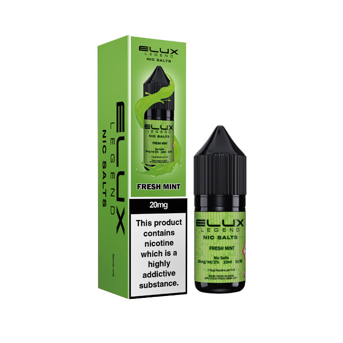 Fresh Mint 10ml Nic Salt E-Liquid by Elux Legend