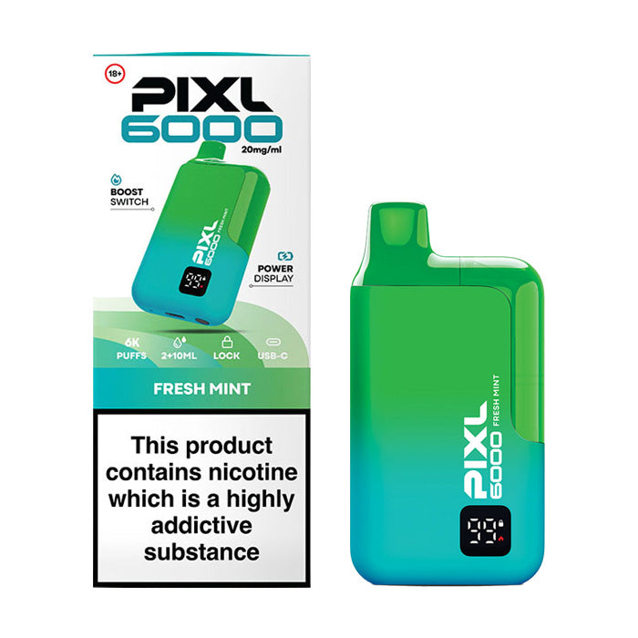 Fresh Mint PIXL 6000 Disposable Vape