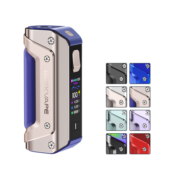 Geekvape Aegis Solo 3 Mod with 8 aquares showcasing 8 out of 10 available colours