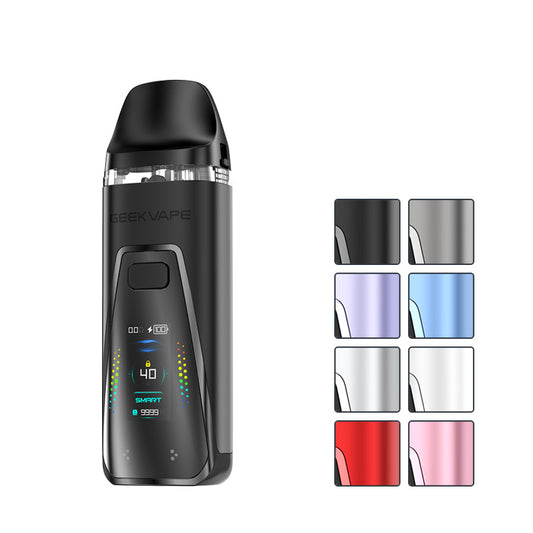 Geekvape Digi Pro Vape Kit with eight squares showcasing all available colours