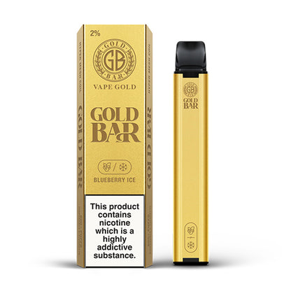 Gold Bar Disposable Vape Kit Blueberry Ice