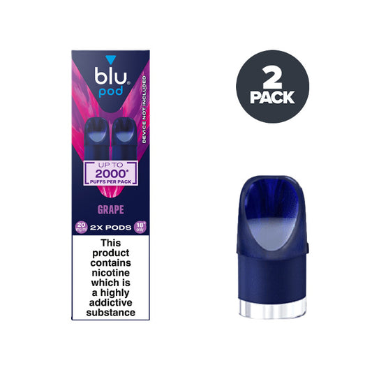 Grape Blu Bar Pre-filled Pod and Box