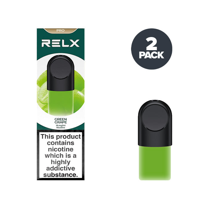 Green Grape RELX Infinity Pro Pod and Box