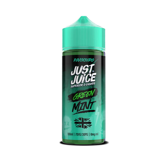 Green Mint 100ml Shortfill E-Liquid by Just Juice