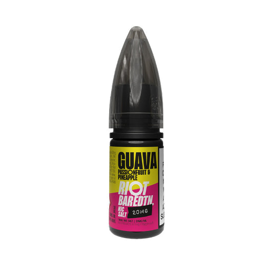 Guava Passionfruit Pineapple Nic Salt E-Liquid by Riot Bar Edtn