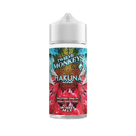 Hakuna Iced 100ml Shortfill E-Liquid by Twelve Monkeys