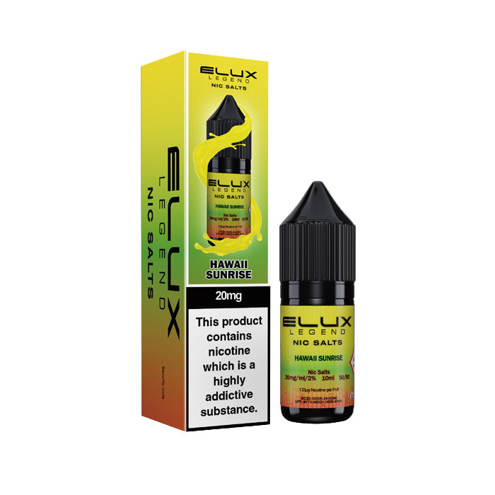 Hawaii Sunrise 10ml Nic Salt E-Liquid by Elux Legend