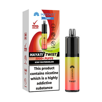 Kiwi Watermelon Hayati Twist 5000 Disposable with Box