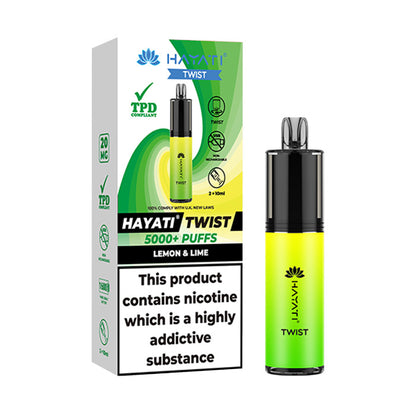 Lemon Lime Hayati Twist 5000 Disposable with Box