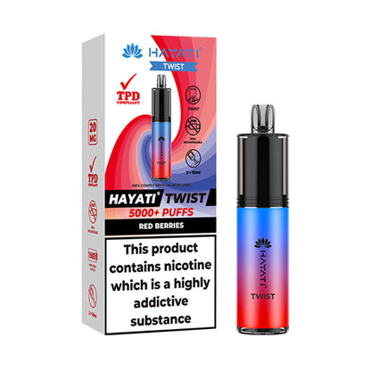 Red Berries Hayati Twist 5000 Disposable with Box