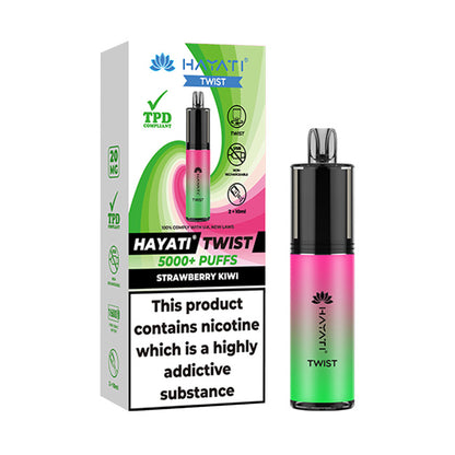 Strawberry Kiwi Hayati Twist 5000 Disposable with Box