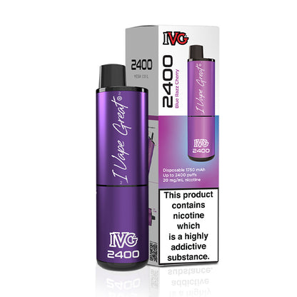 IVG 2400 Disposable Blue Razz Cherry