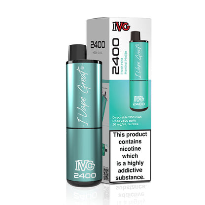 IVG 2400 Disposable Fresh Mint Menthol Mojito