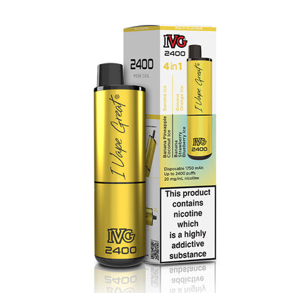 IVG 2400 Disposable Multi Flavour Banana Edition