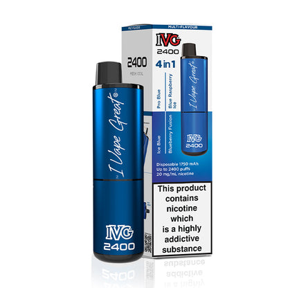 IVG 2400 Disposable Multi Flavour Blue Edition