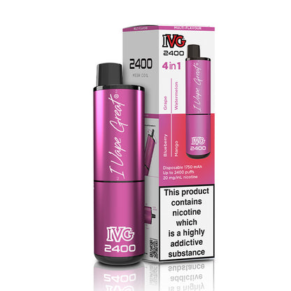 IVG 2400 Disposable Multi Flavour Fruits Edition