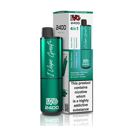 IVG 2400 Disposable Multi Flavour Mint Edition