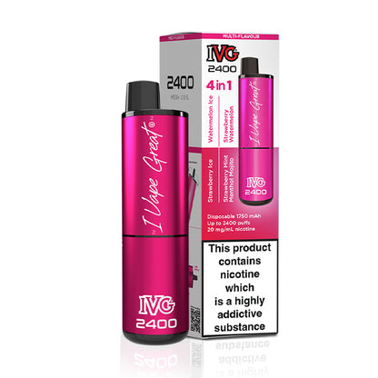 IVG 2400 Disposable Multi Flavour Pink Edition