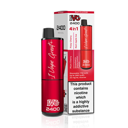 IVG 2400 Disposable Multi Flavour Red Edition