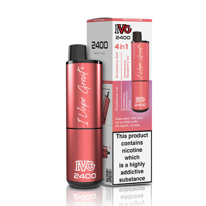 IVG 2400 Disposable Multi Flavour Strawberry Edition