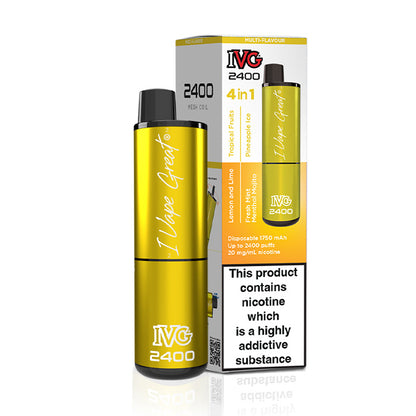 IVG 2400 Disposable Multi Flavour Yellow Edition