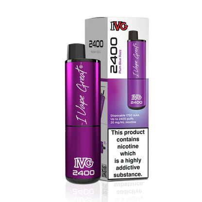 IVG 2400 Disposable Plum Blue Razz