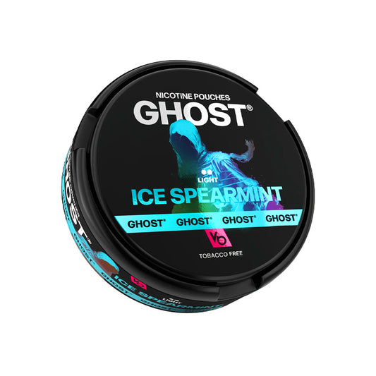 Tub of Ice Spearmint Ghost Nicotine Pouches Light