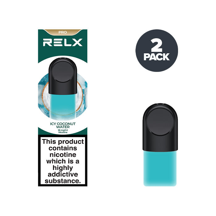 Icy Coconut Water RELX Infinity Pro Pod and Box