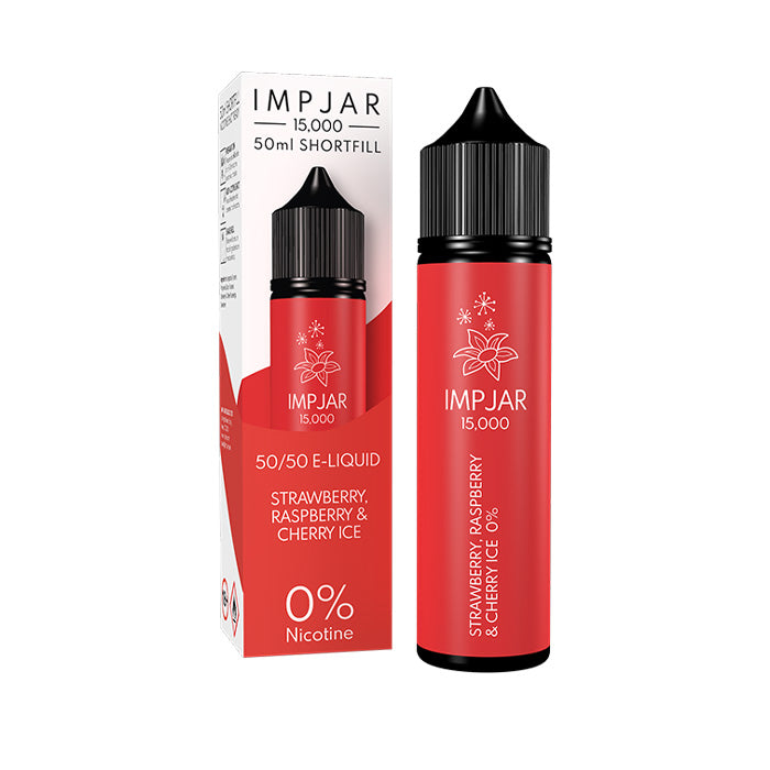 Impjar 50ml Shortfill E-Liquid Strawberry Raspberry Cherry Ice