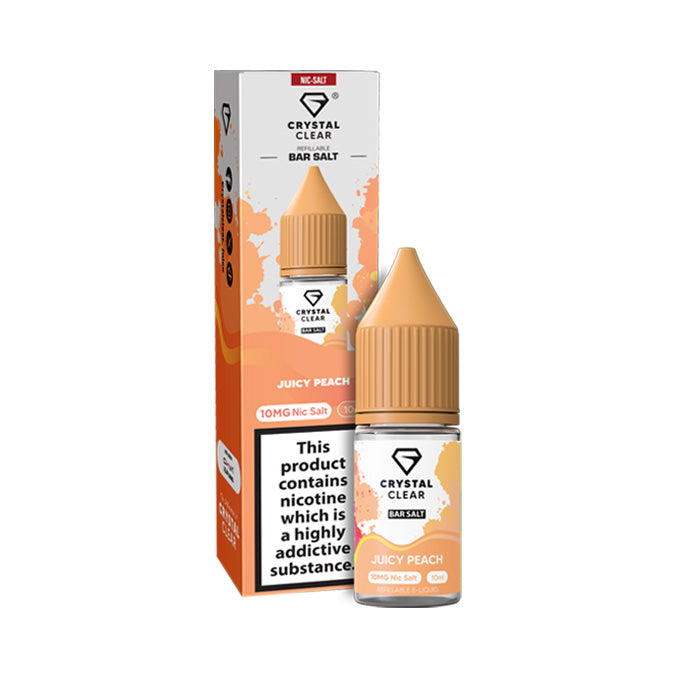 Juicy Peach Nicotine Salt by Crystal Clear