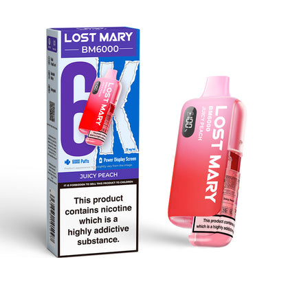 Juicy Peach Lost Mary BM6000 Disposable