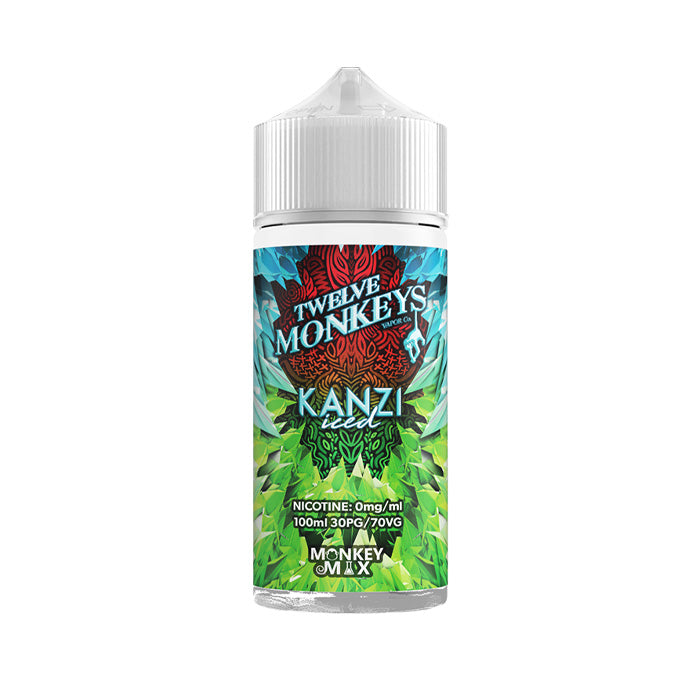 Kanzi Iced 100ml Shortfill E-Liquid by Twelve Monkeys