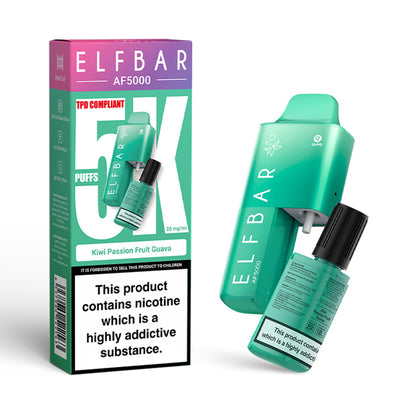 Elf Bar AF5000 Disposable Vape Kiwi Passion Fruit Guava